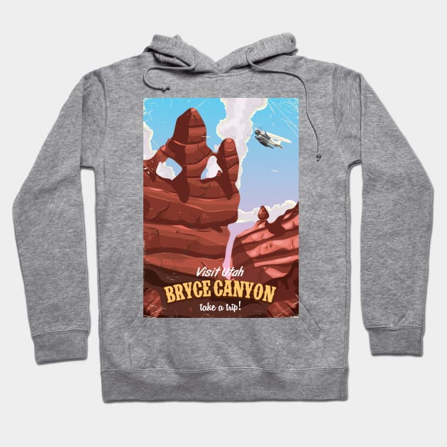 Bryce Canyon, Utah Travel poster Hoodie by nickemporium1